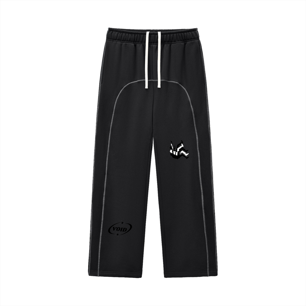 Contrast-Stitched Fleece Sweatpants
